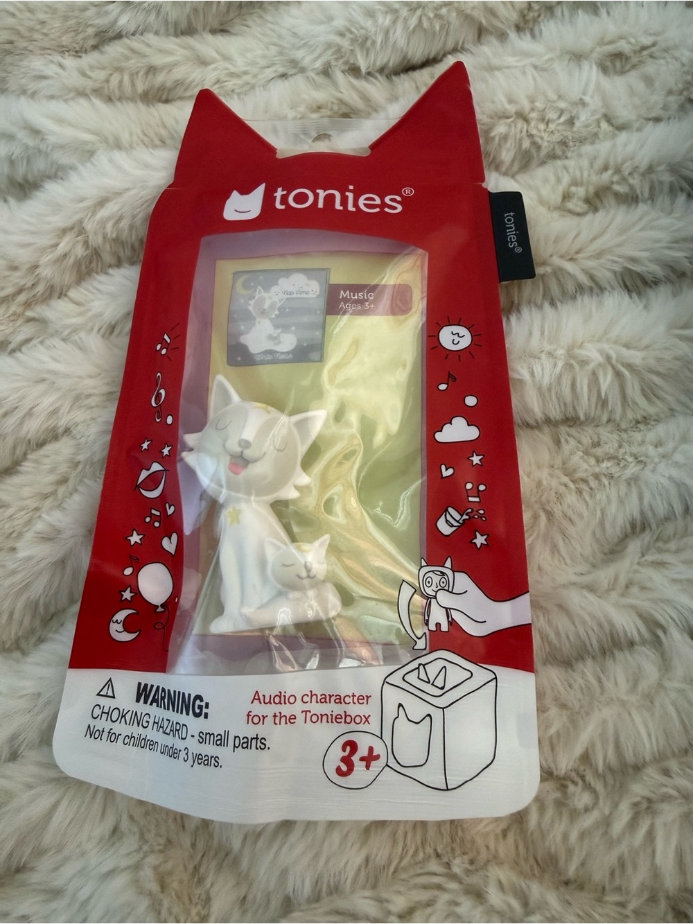 Tonies White Cat Audio Figure for Toniebox